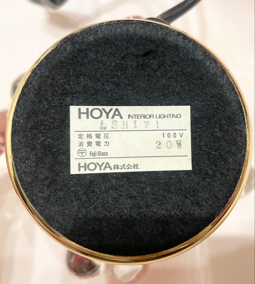 ★超美品！HOYA クリスタル フラワー テーブルライト
