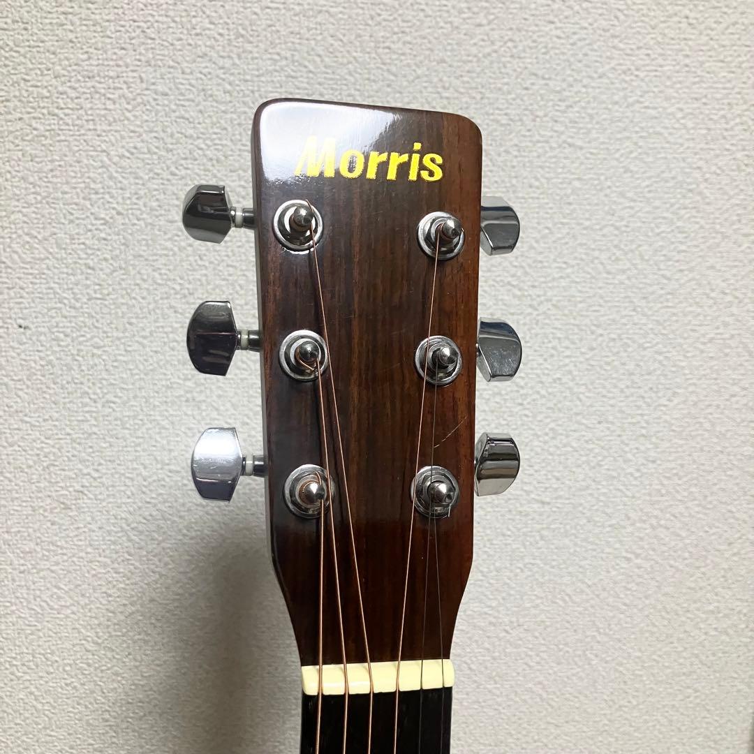 【美品】弦新品/Morris MD-508モーリスアコースティックギターケース付
