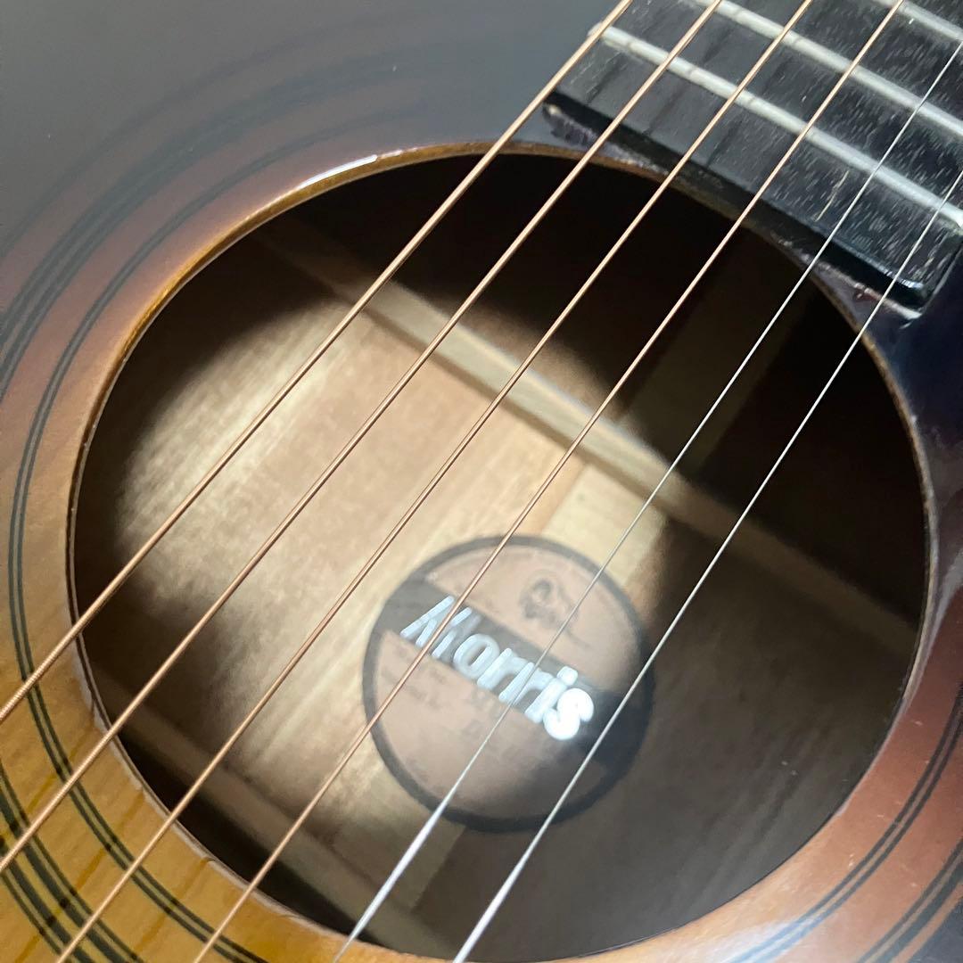 【美品】弦新品/Morris MD-508モーリスアコースティックギターケース付