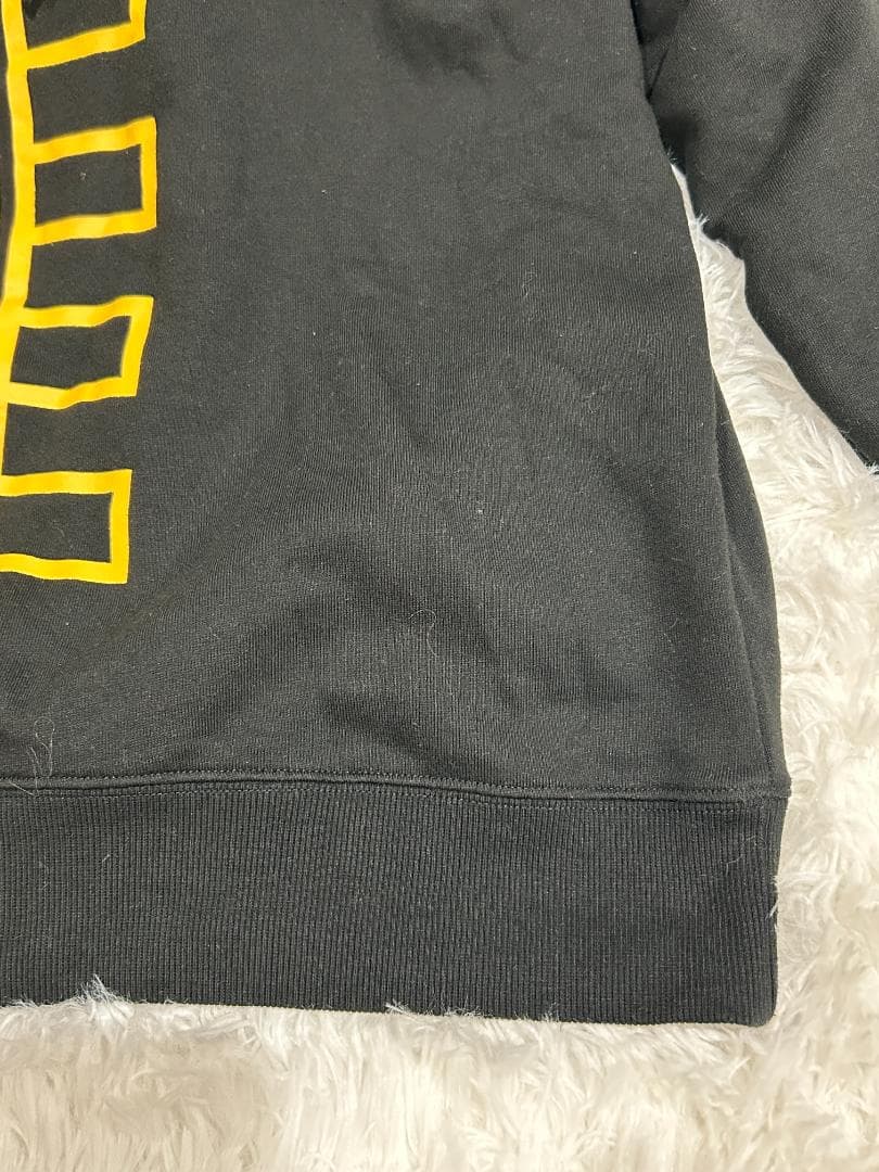 美品 銀魂 沖田総悟 プルオーバー L 黒 フード目隠し 希少