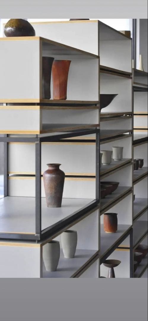 陶芸家森本仁さん作　備前焼白花花器