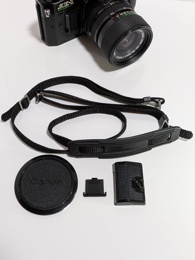 Canon　AE-1 プログラム　一眼レフカメラ　広角レンズ付き　フィルター付