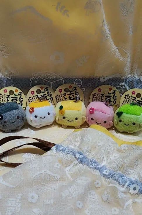 平成レトロ はんなり豆腐 ストラップ