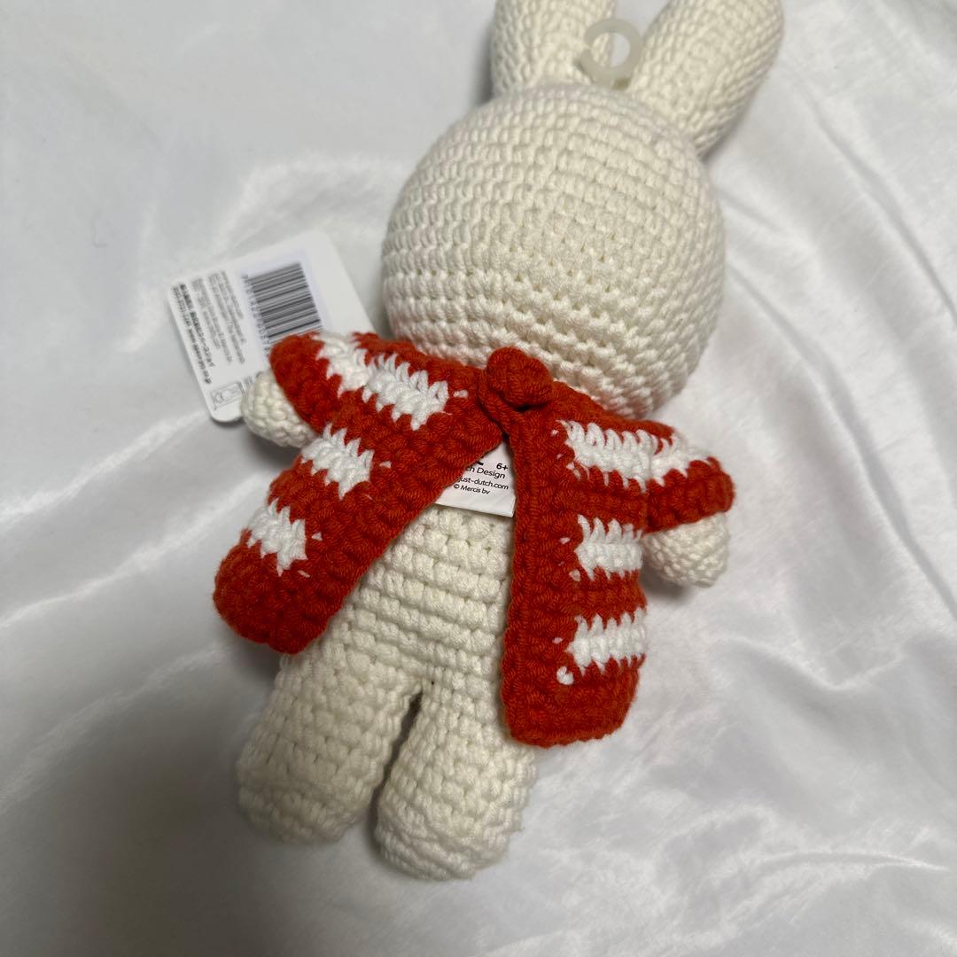新品　ミッフィー miffy ぬいぐるみ ハンドメイド＆ドレス レッドボーダー