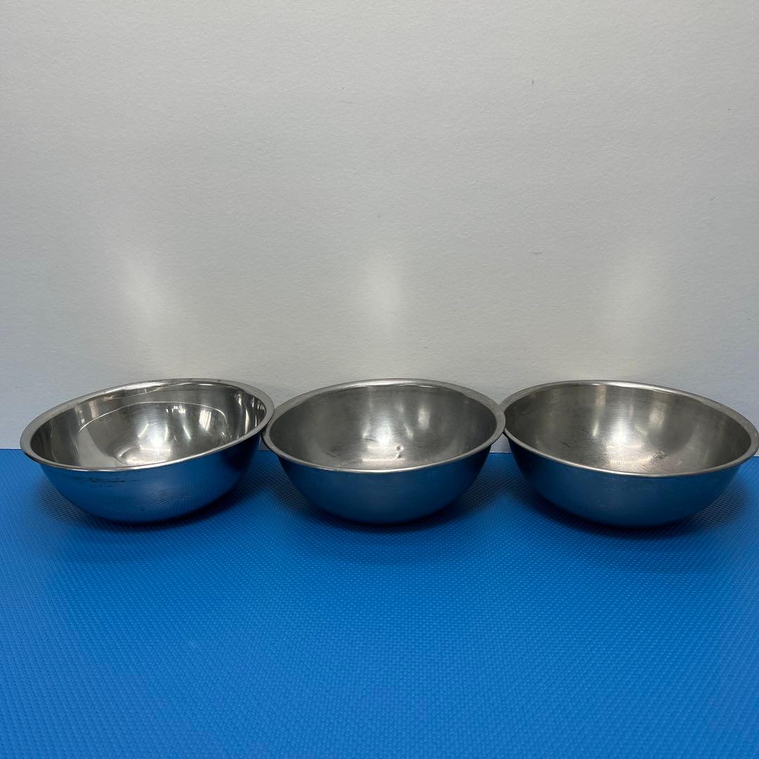 調理用ボウル12個セット　ステンレス　業務用　おまけザル1個付き