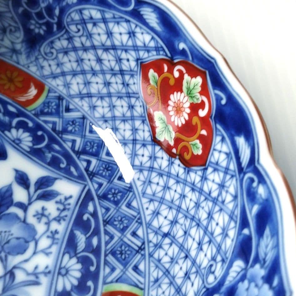 庫山窯 古伊万里 染付 色錦 色絵 芙蓉手 深鉢 大鉢 大皿 盛皿 鉢 和食器