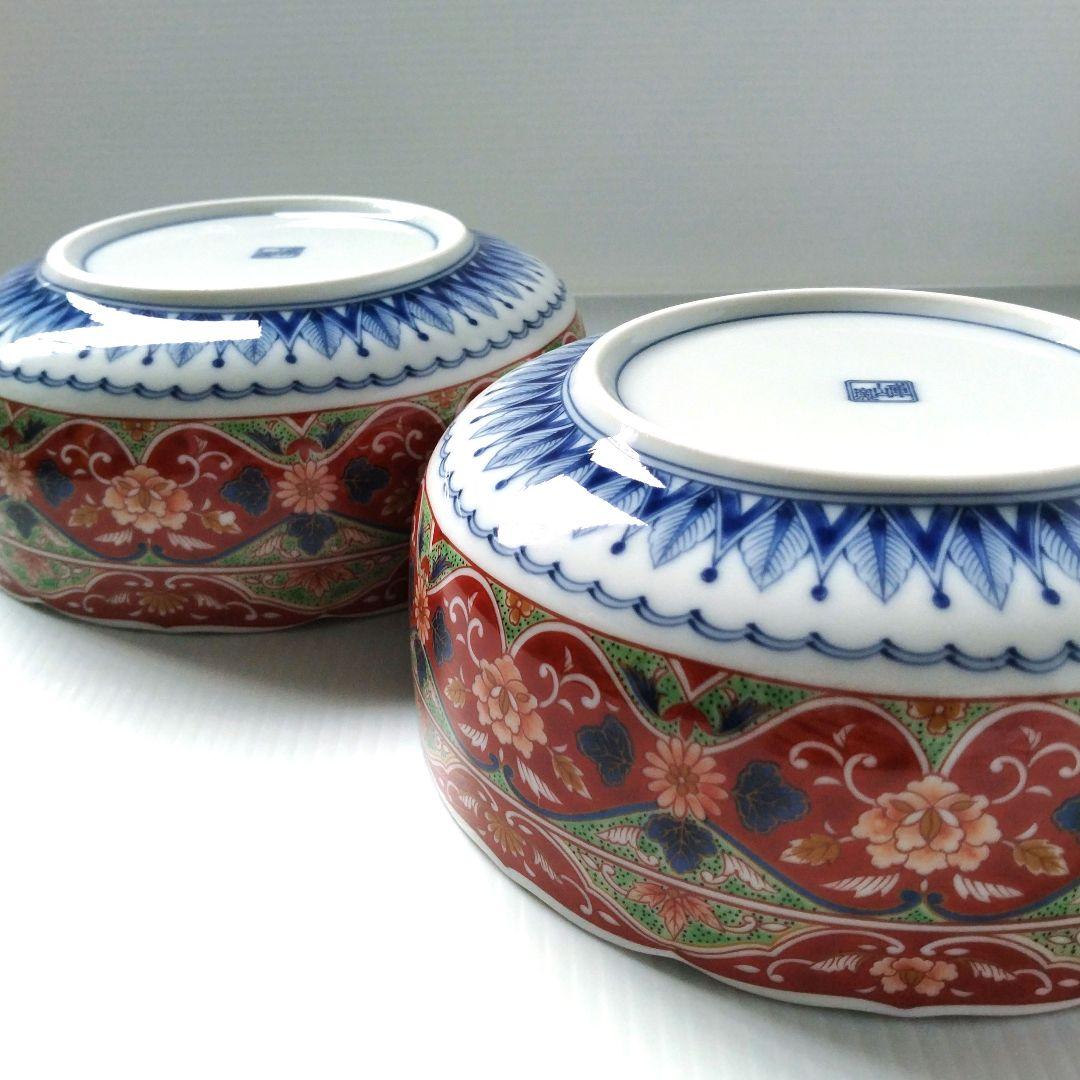 庫山窯 古伊万里 染付 色錦 色絵 芙蓉手 深鉢 大鉢 大皿 盛皿 鉢 和食器