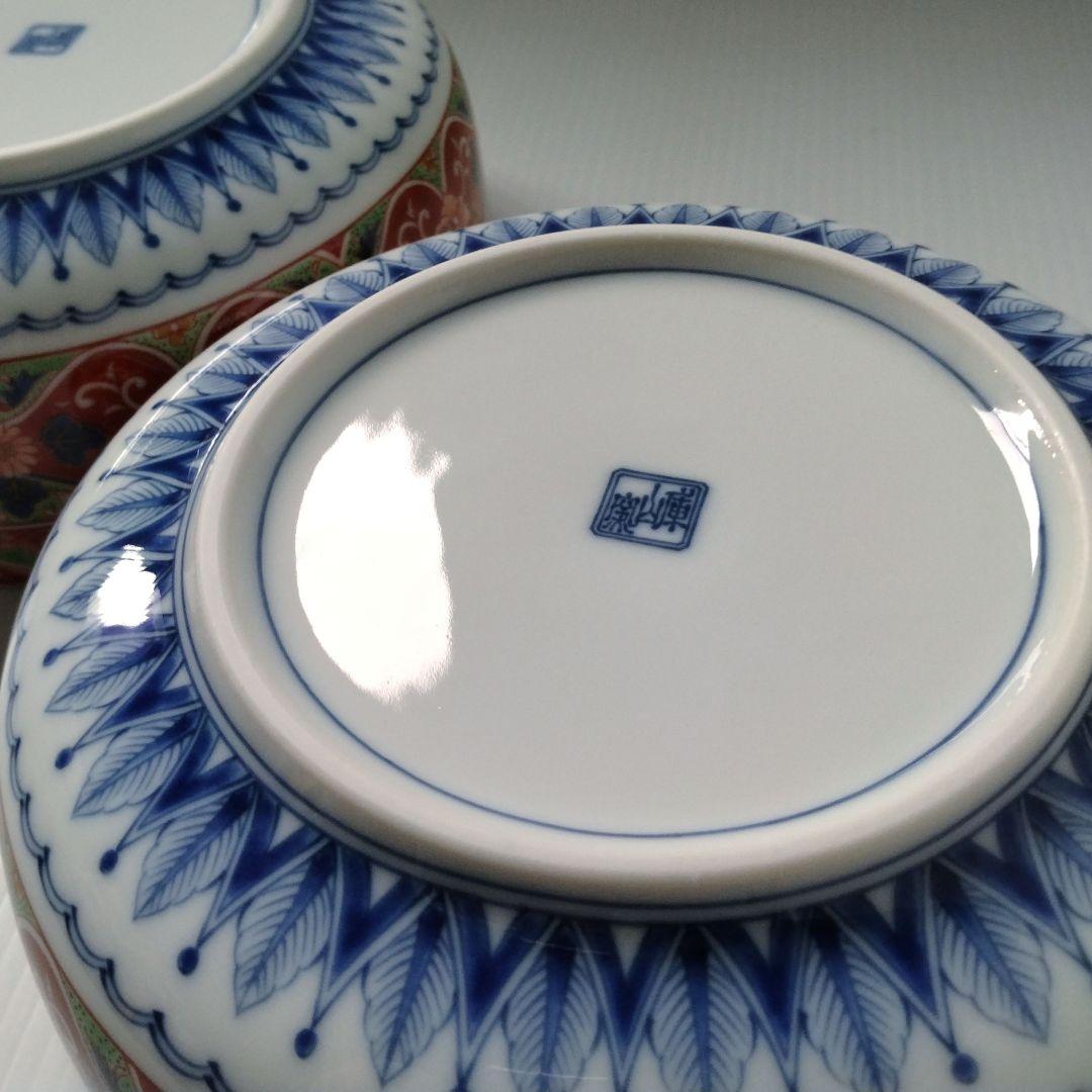 庫山窯 古伊万里 染付 色錦 色絵 芙蓉手 深鉢 大鉢 大皿 盛皿 鉢 和食器