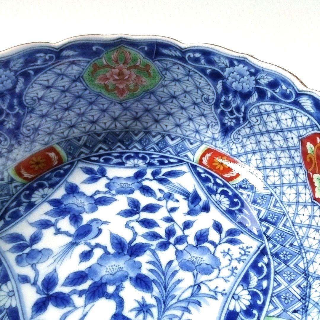 庫山窯 古伊万里 染付 色錦 色絵 芙蓉手 深鉢 大鉢 大皿 盛皿 鉢 和食器