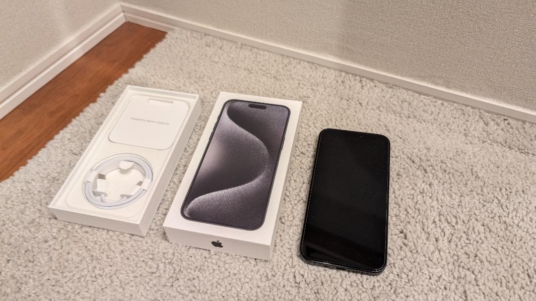 【無音撮影】iPhone 15 Pro Max 256GB 海外版 Black