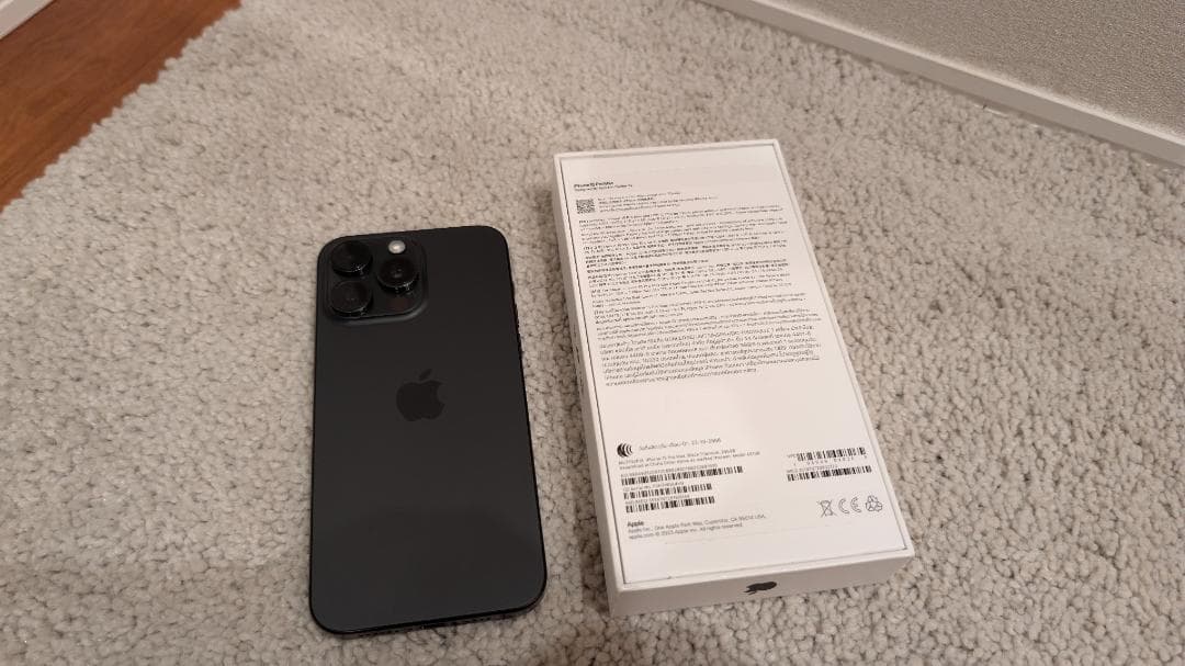 【無音撮影】iPhone 15 Pro Max 256GB 海外版 Black