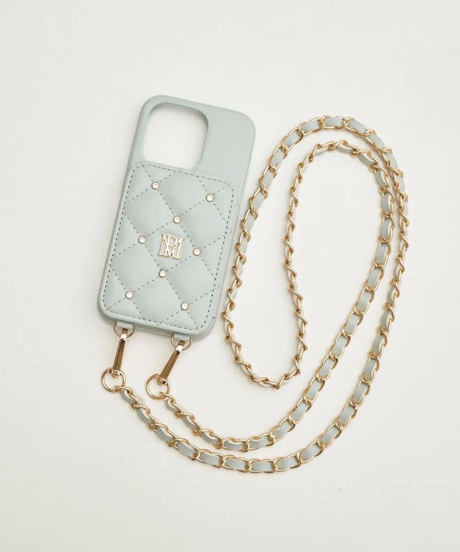 ロゼミューズ quilting iPhone case【mint】