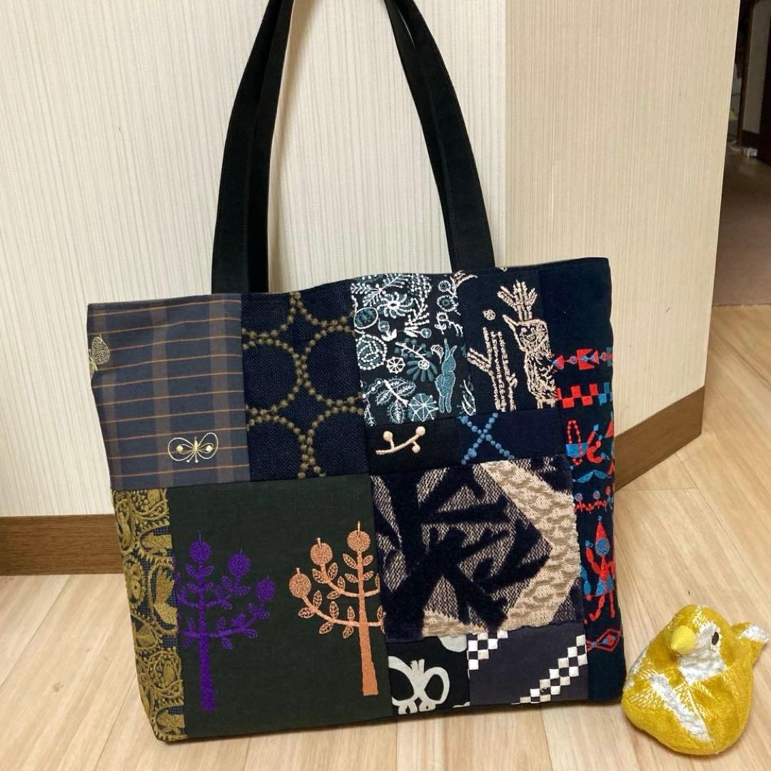 745 ★私だけのトートバッグ★ A4 肩かけ　＊handmade＊