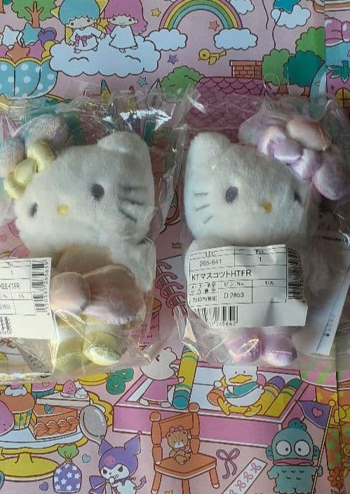The Fashionable Ribbon 50周年キティミミィマスコット2点