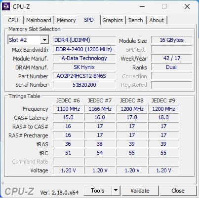 ADATA デスクトップ用 DDR4メモリ 16GB×2枚=計32GB