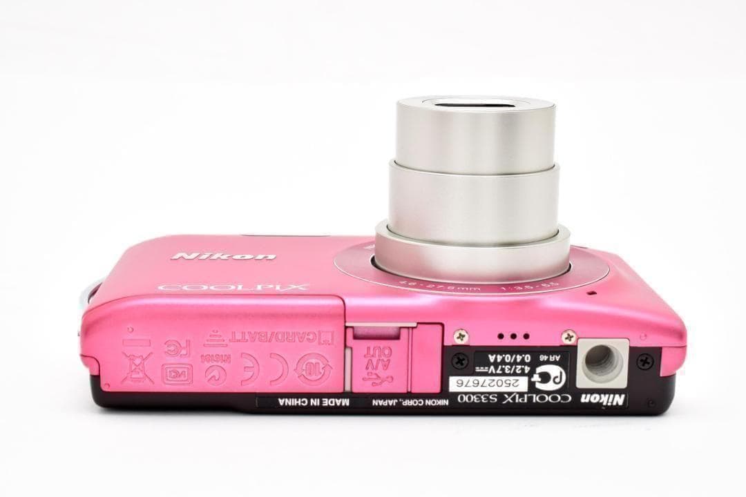 【お値下げ歓迎・極美品】　ニコン　Nikon COOLPIX S3300 ピンク