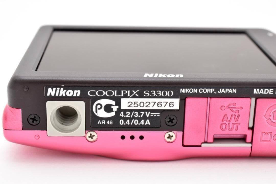 【お値下げ歓迎・極美品】　ニコン　Nikon COOLPIX S3300 ピンク
