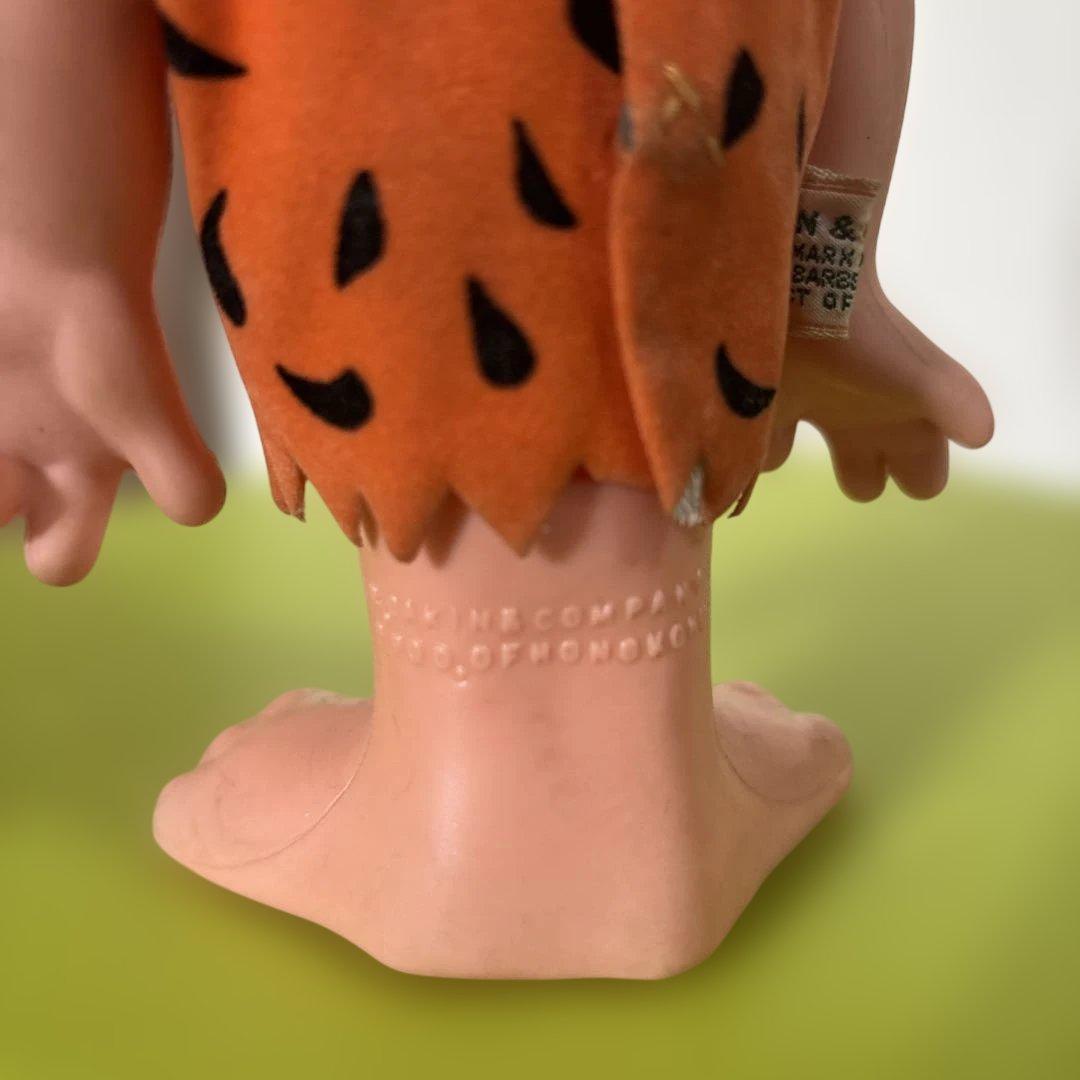 【稀少】70年代 フリントストーン フレッド ソフビ フィギュア DAKIN