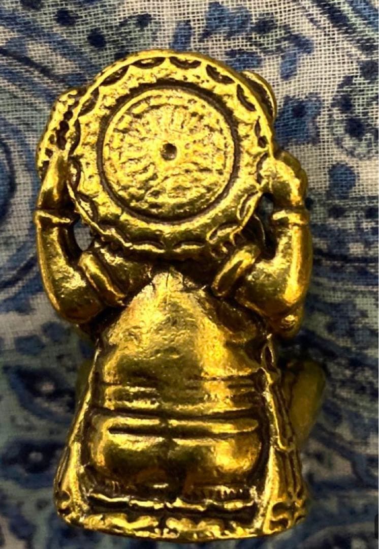 半端ない最強金運神！魂入り本場チベット製ガネーシャ　坐像　祈祷済み