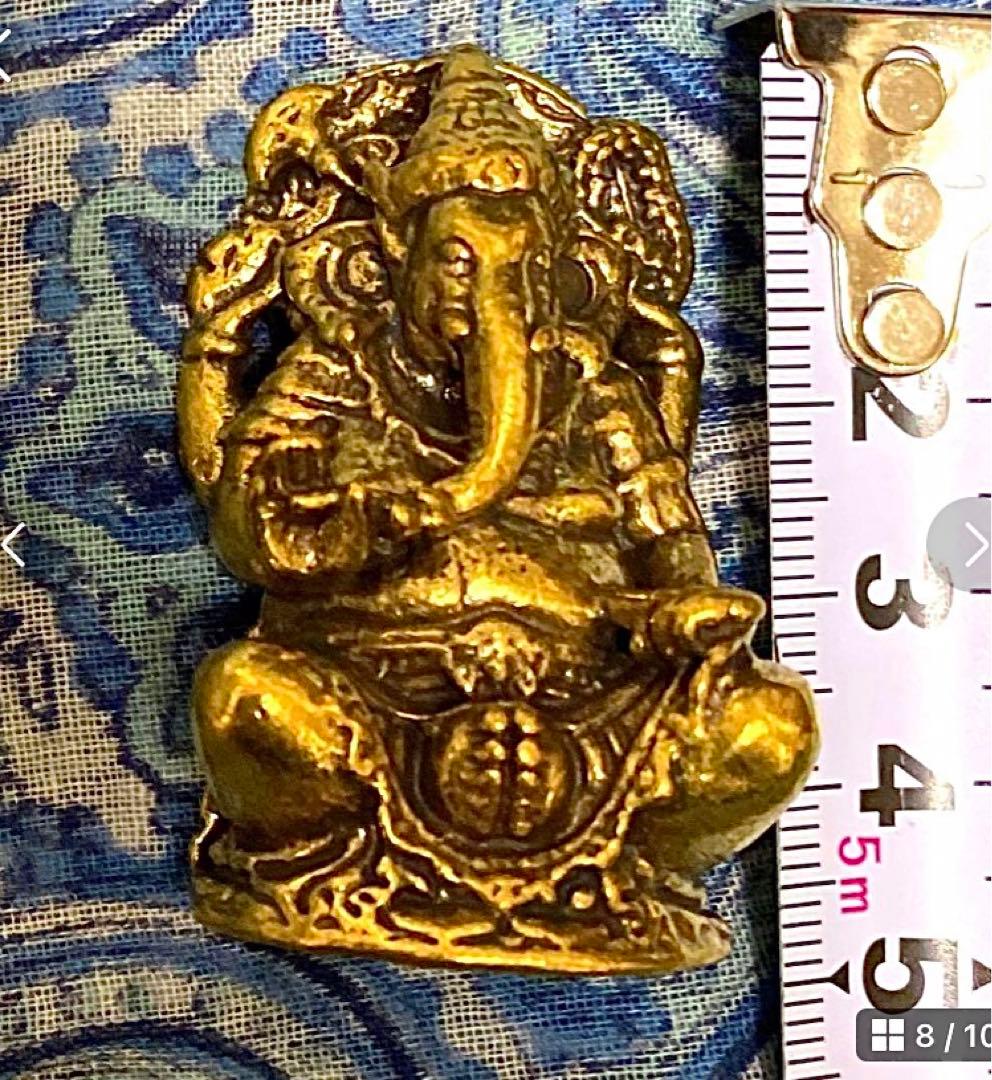 半端ない最強金運神！魂入り本場チベット製ガネーシャ　坐像　祈祷済み