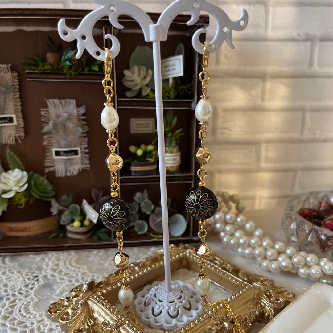 ♪❤️ アンティーク　ビーズ　マスクチェーン　メガネチェーン　ハンドメイド