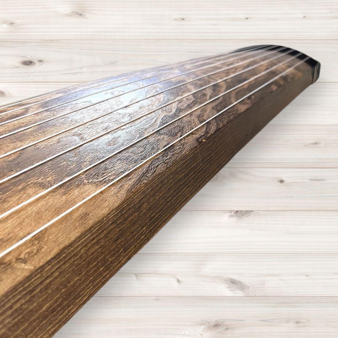 綾杉彫り 13弦 箏 琴柱付き 美杢 和楽器