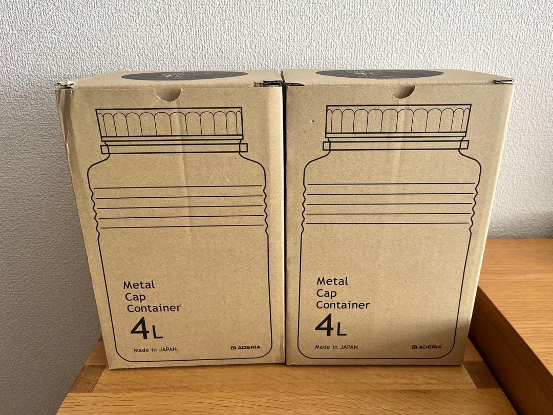【新品未開封】ADERIA アデリア ガラス保存容器 4L ２点セット 日本製