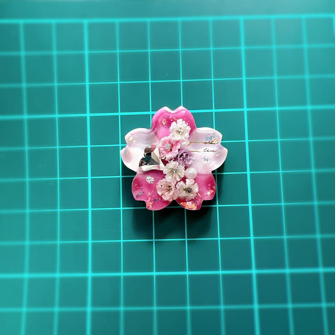 レジン ヘアゴム ドライフラワー No.900