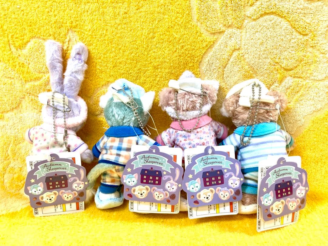 ♡ダッフィー＆フレンズ♡ぬいぐるみバッヂ♡オータムスリープオーバー♡2018年♡