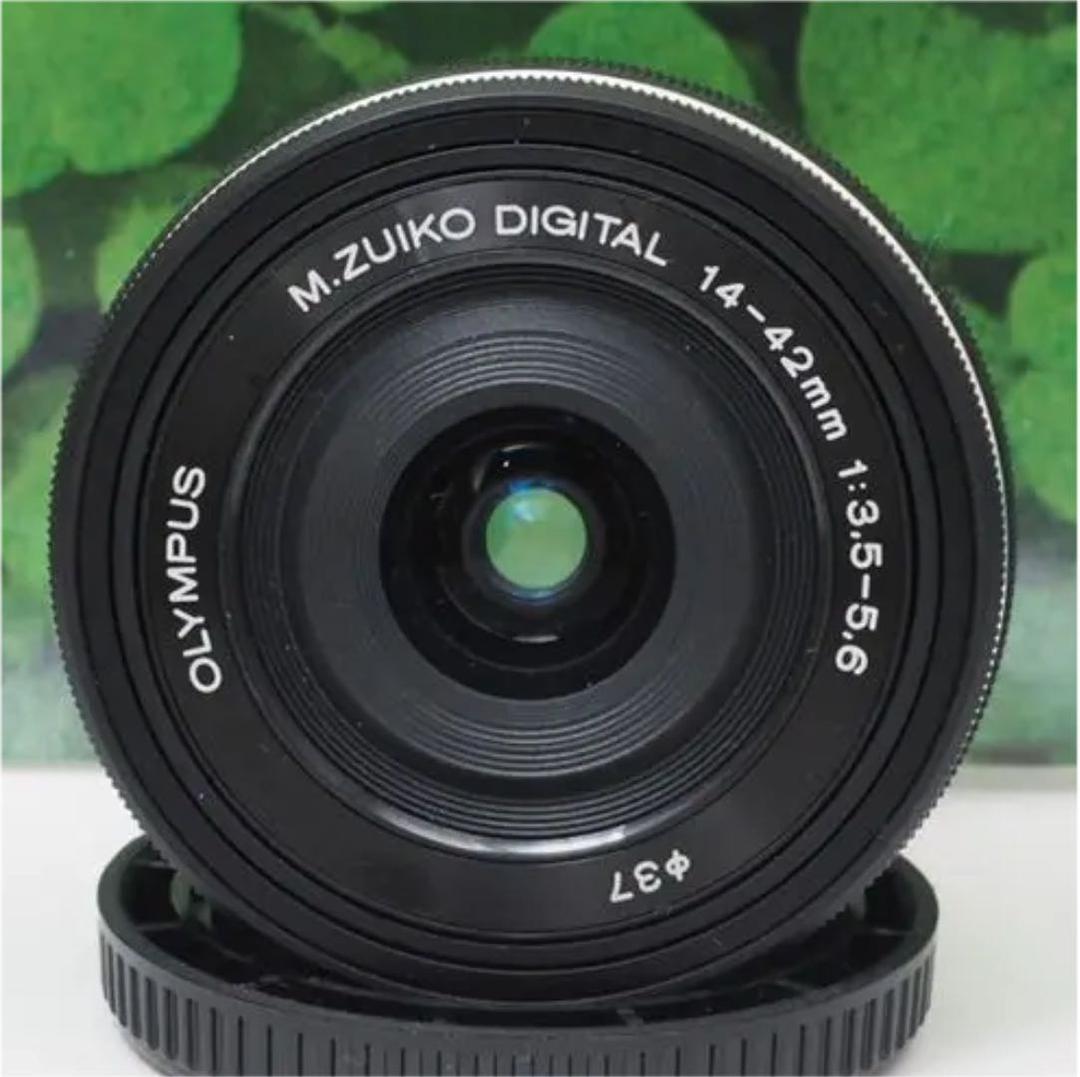 【美品】オリンパスM.ZUIKO14-42mm❤️パンケーキズームレンズ❤️