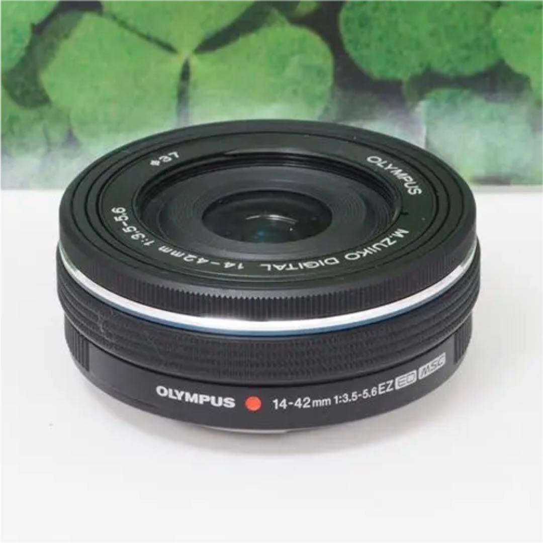 【美品】オリンパスM.ZUIKO14-42mm❤️パンケーキズームレンズ❤️