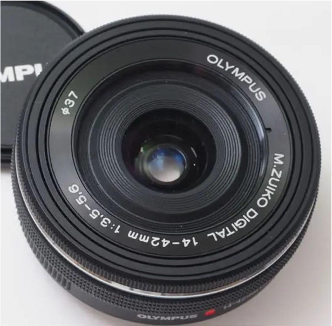 【美品】オリンパスM.ZUIKO14-42mm❤️パンケーキズームレンズ❤️