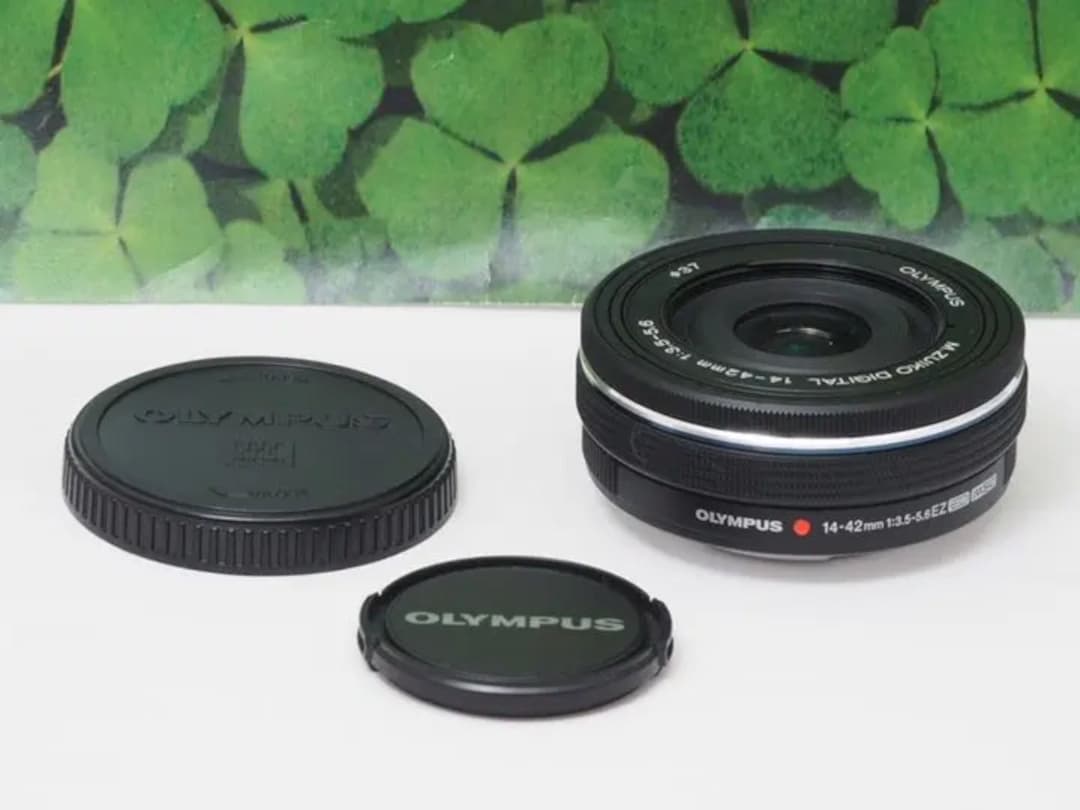 【美品】オリンパスM.ZUIKO14-42mm❤️パンケーキズームレンズ❤️