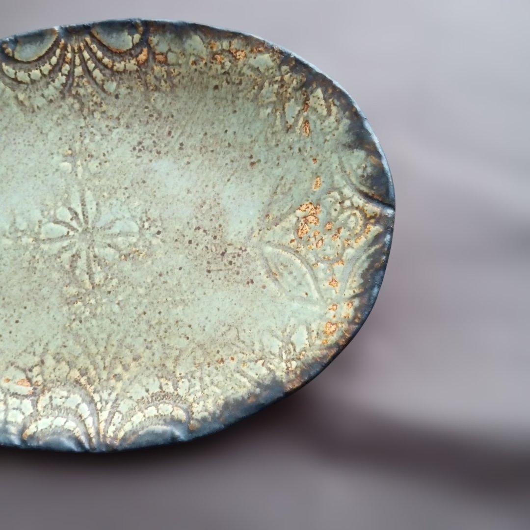 本田あつみさん　ドイリー楕円皿