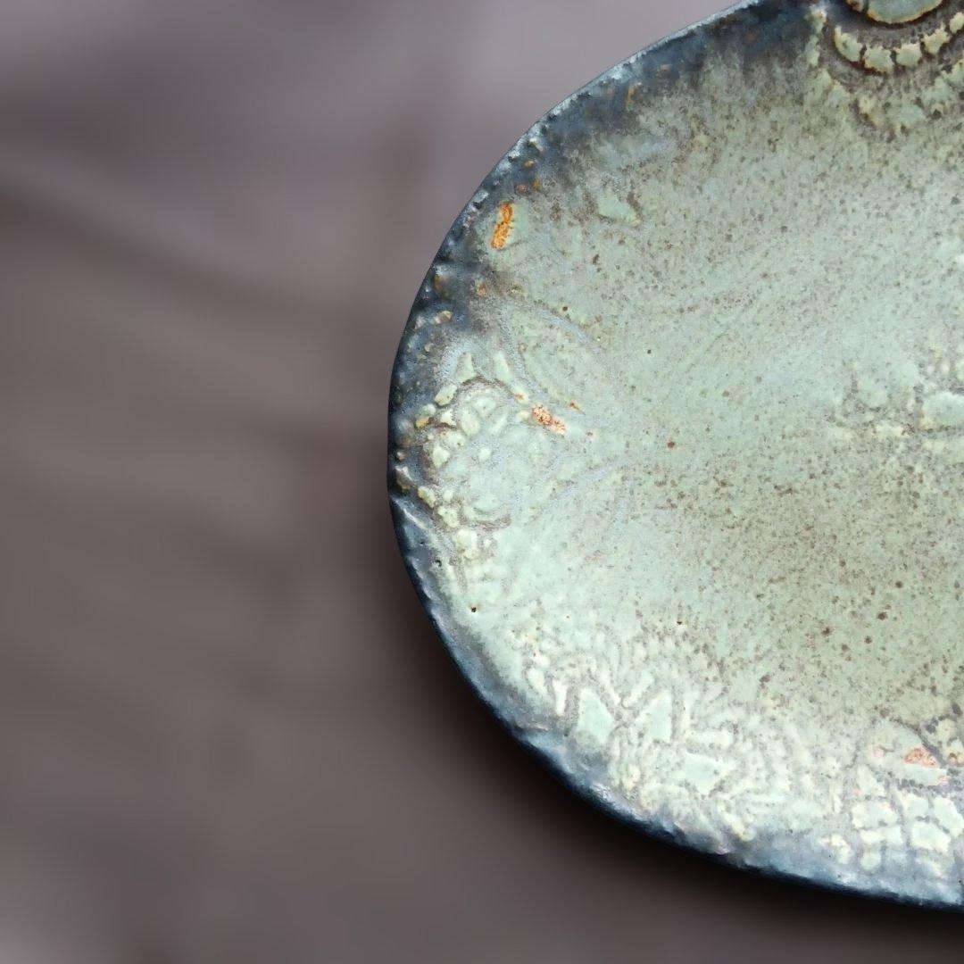 本田あつみさん　ドイリー楕円皿