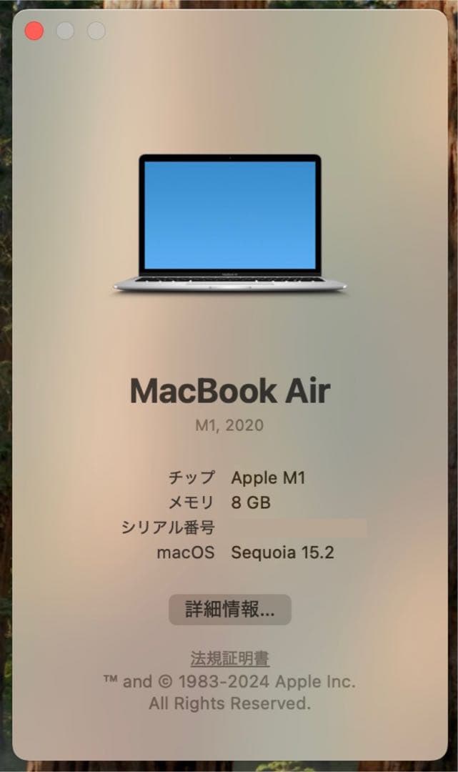 動作完璧❗️MacBook Air 2020 M1チップ　スペースグレイ