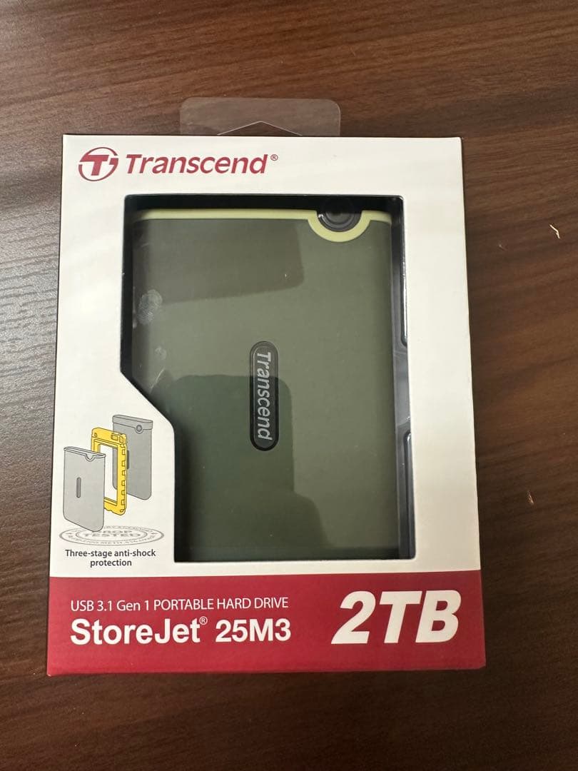 新品未使用Transcend StoreJet 25M3 2TB
