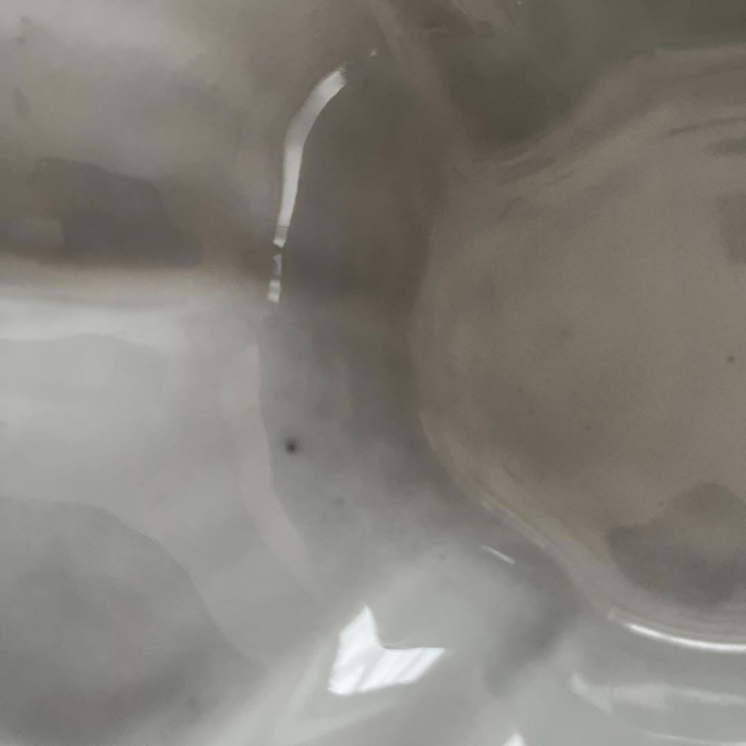 上國料正記　輪花長方鉢　グレー