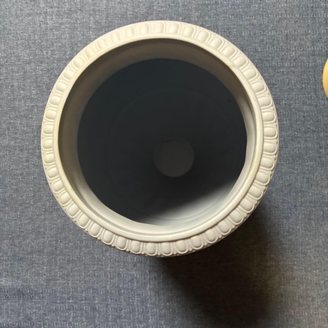 【未使用】ウェッジウッド　ジャスパーウェア　ペールブルー　ボーンティフルベース