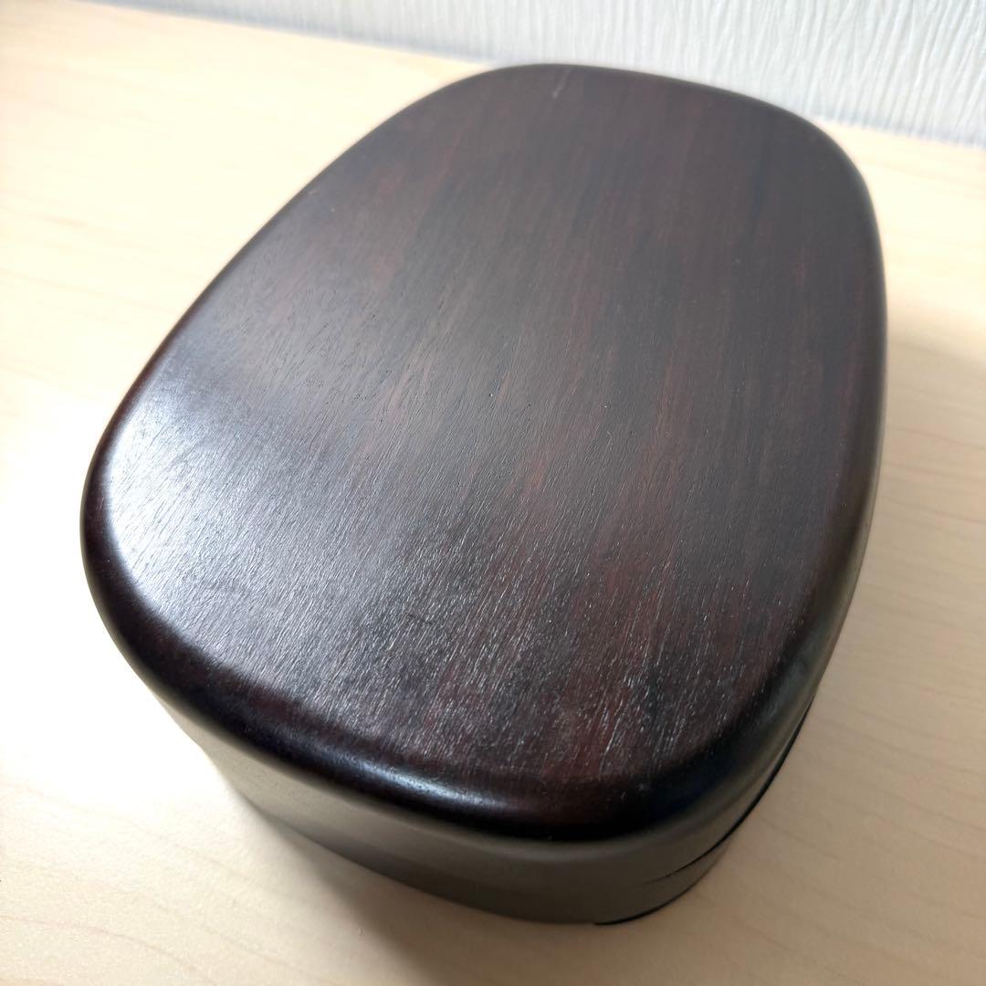未使用 中国硯 端渓硯 斑点 石眼 硯 書道具 花鳥文 約3キロ