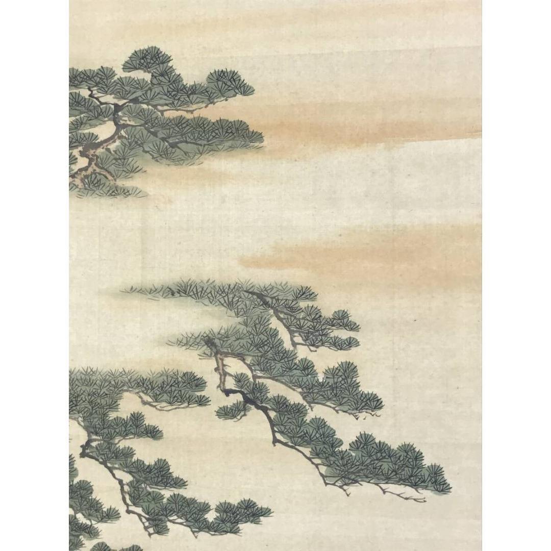 真作/森寛斎/高砂図/群鶴図/双幅/人物図/花鳥図/掛軸/名家伝来/AK-871