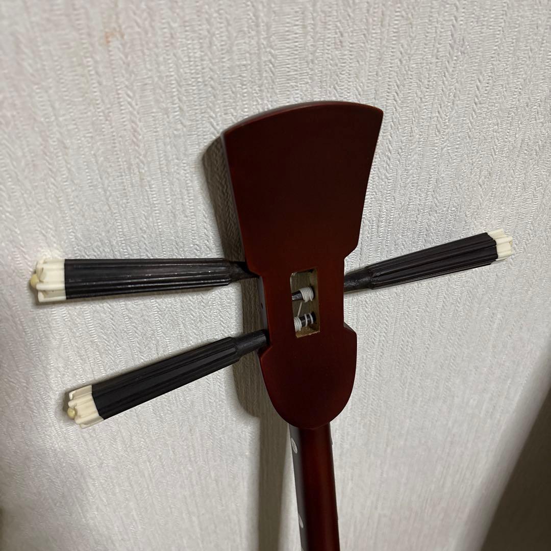 三線 蛇三線 本皮 本革 蛇皮 蛇革 三味線 琉球 沖縄 楽器　ソフトケース付き