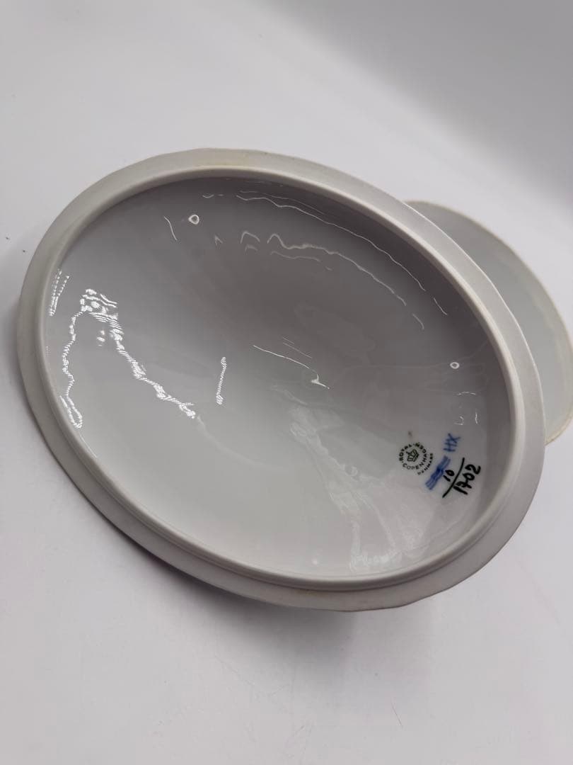 ロイヤルコペンハーゲン ボウル　ブルーフラワーカーブ 蓋つき　ベジタブルボウル