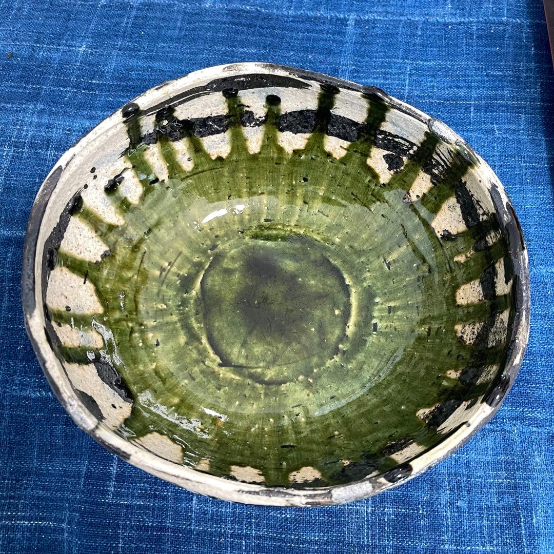 作家もの　橋口暢広作　織部大鉢