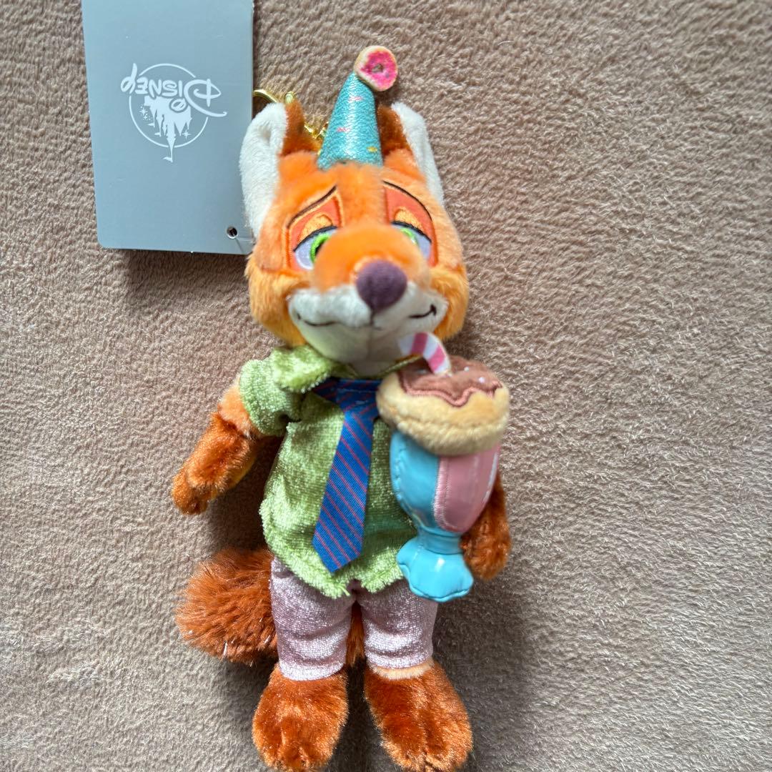 【お値下げしました】ニック&ジュディ　ぬいぐるみキーホルダー　ズートピア10周年
