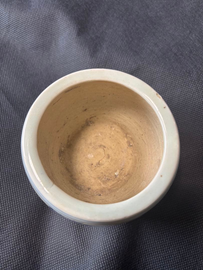 中国古美術品　明の時代 染付 青花　仙人神獣文　香炉10✖️8cm