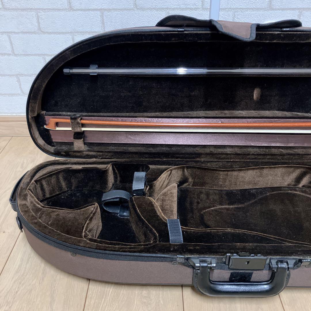 SUGITO 杉藤　弓　ケース付き　バイオリン　半月型　ヴァイオリン