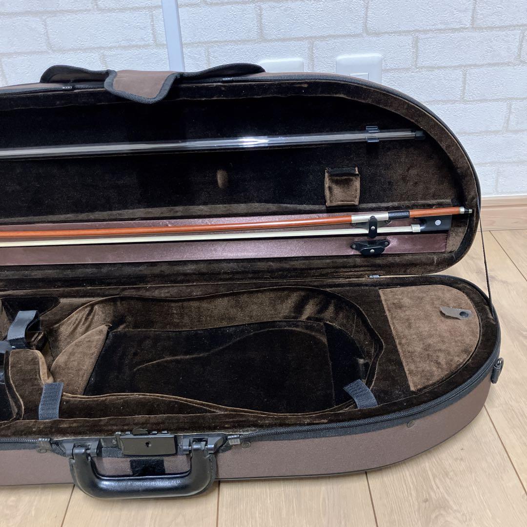 SUGITO 杉藤　弓　ケース付き　バイオリン　半月型　ヴァイオリン