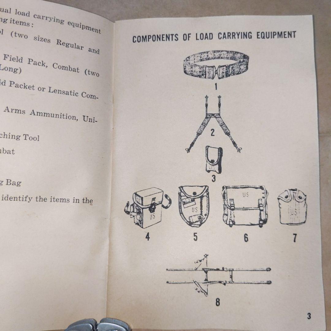 アメリカ陸軍 M56/61フィールドパックキャンバス 実物放出美品 マニュアル付