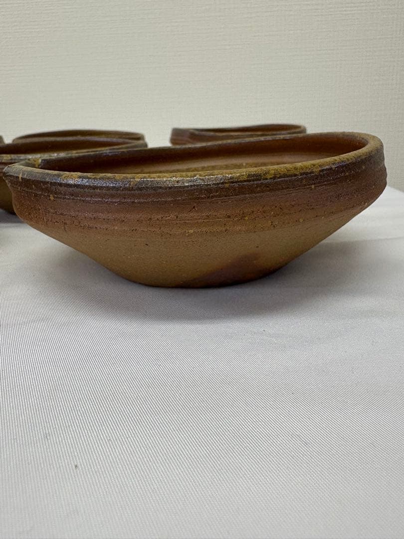 備前焼　中村真　片口　六客揃　共箱　共布